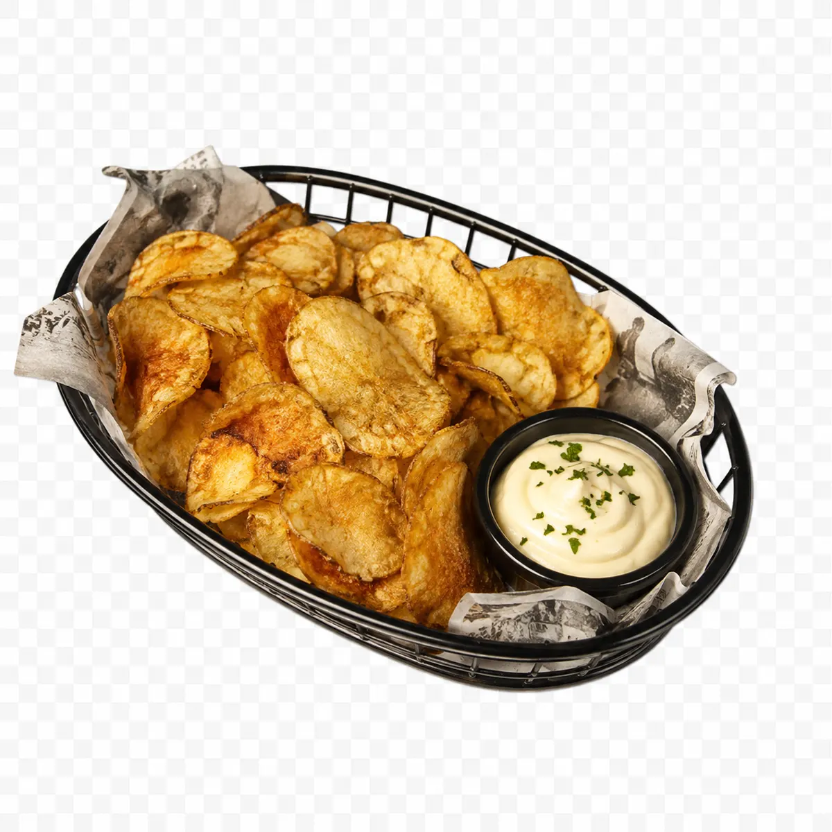 Kettle Chips with Kamaboko Dip